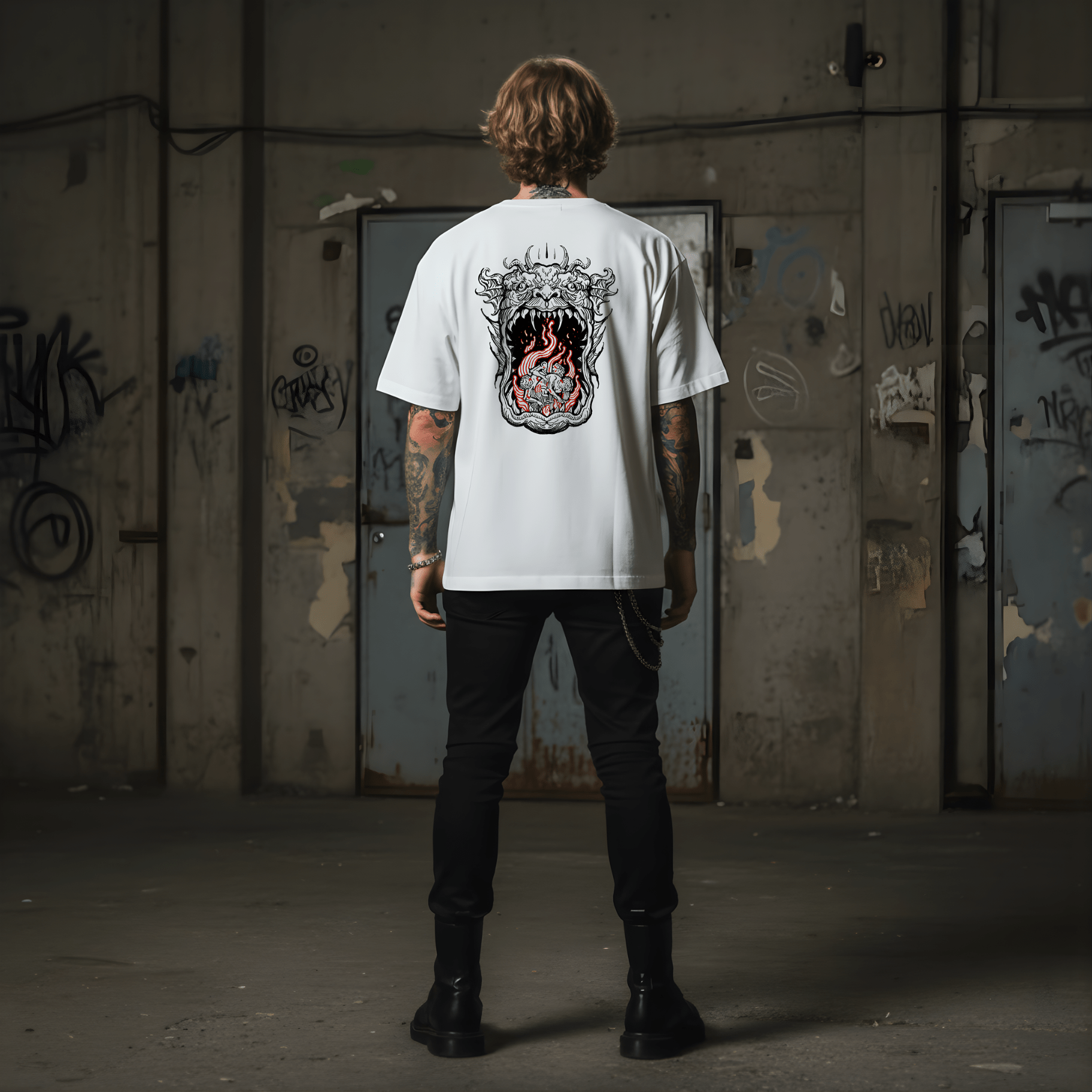 T-Shirt Mouth - White - Streetwear - ghettoblasterwear