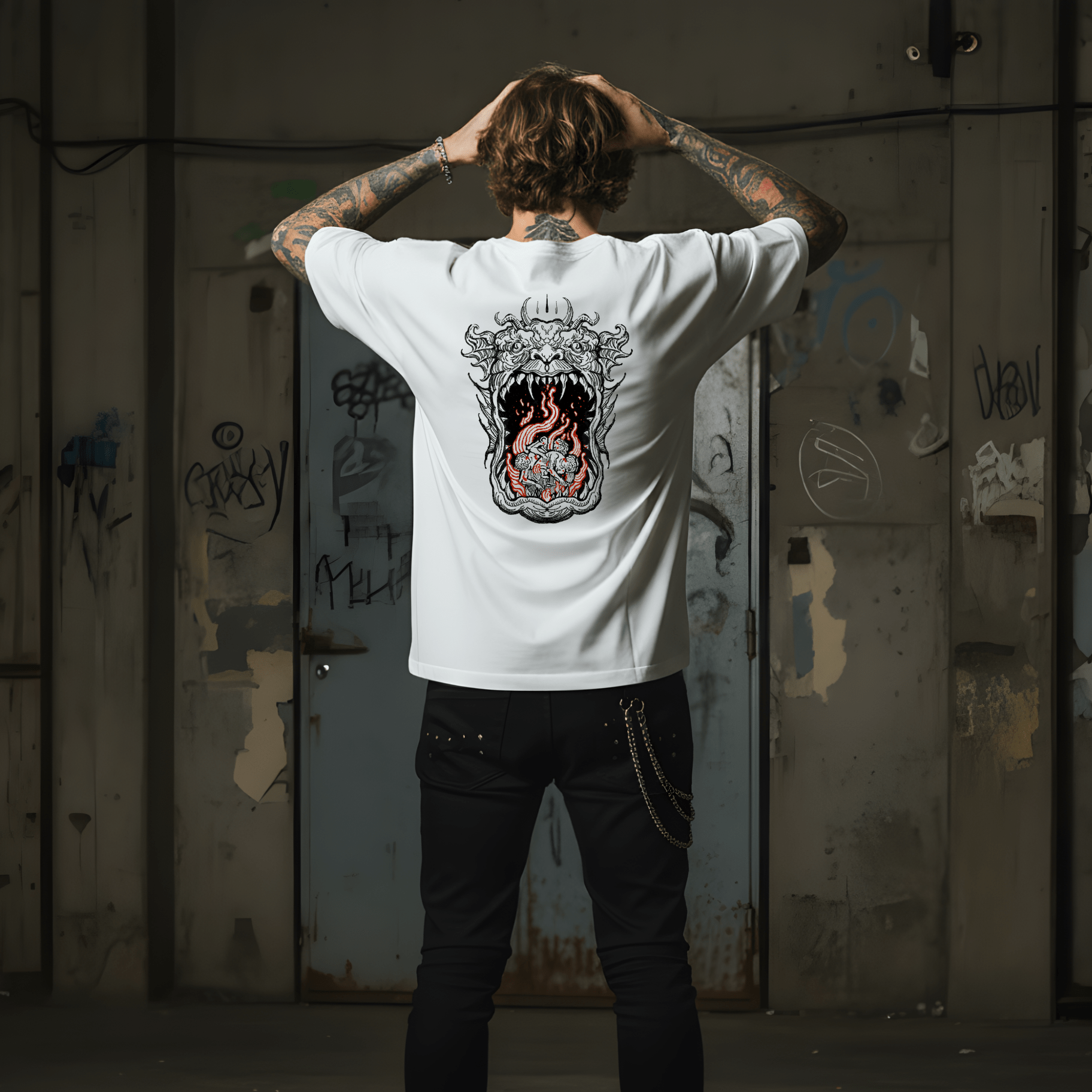 T-Shirt Mouth - White - Streetwear - ghettoblasterwear