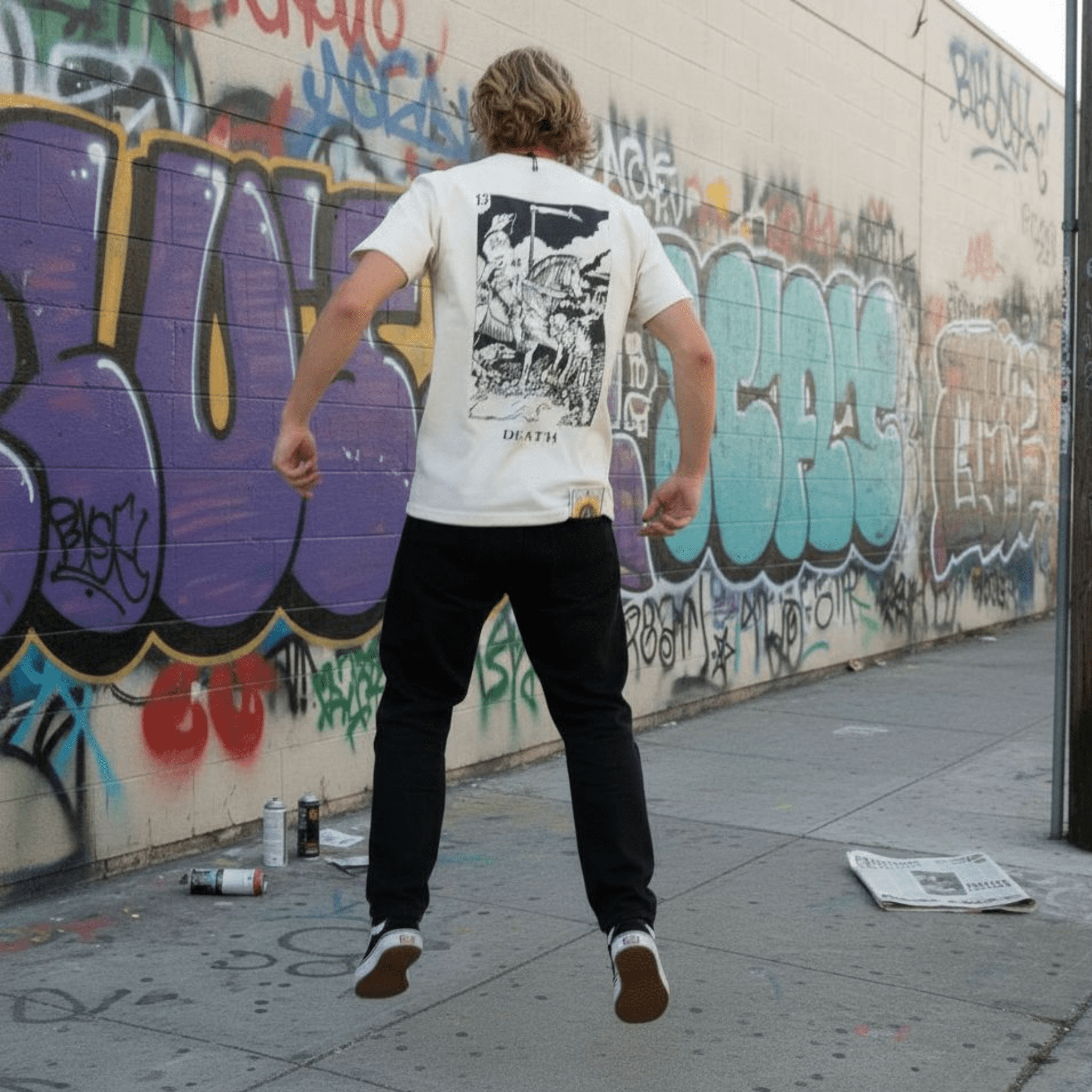 T-Shirt Off White Tarots Death – Streetwear - ghettoblasterwear