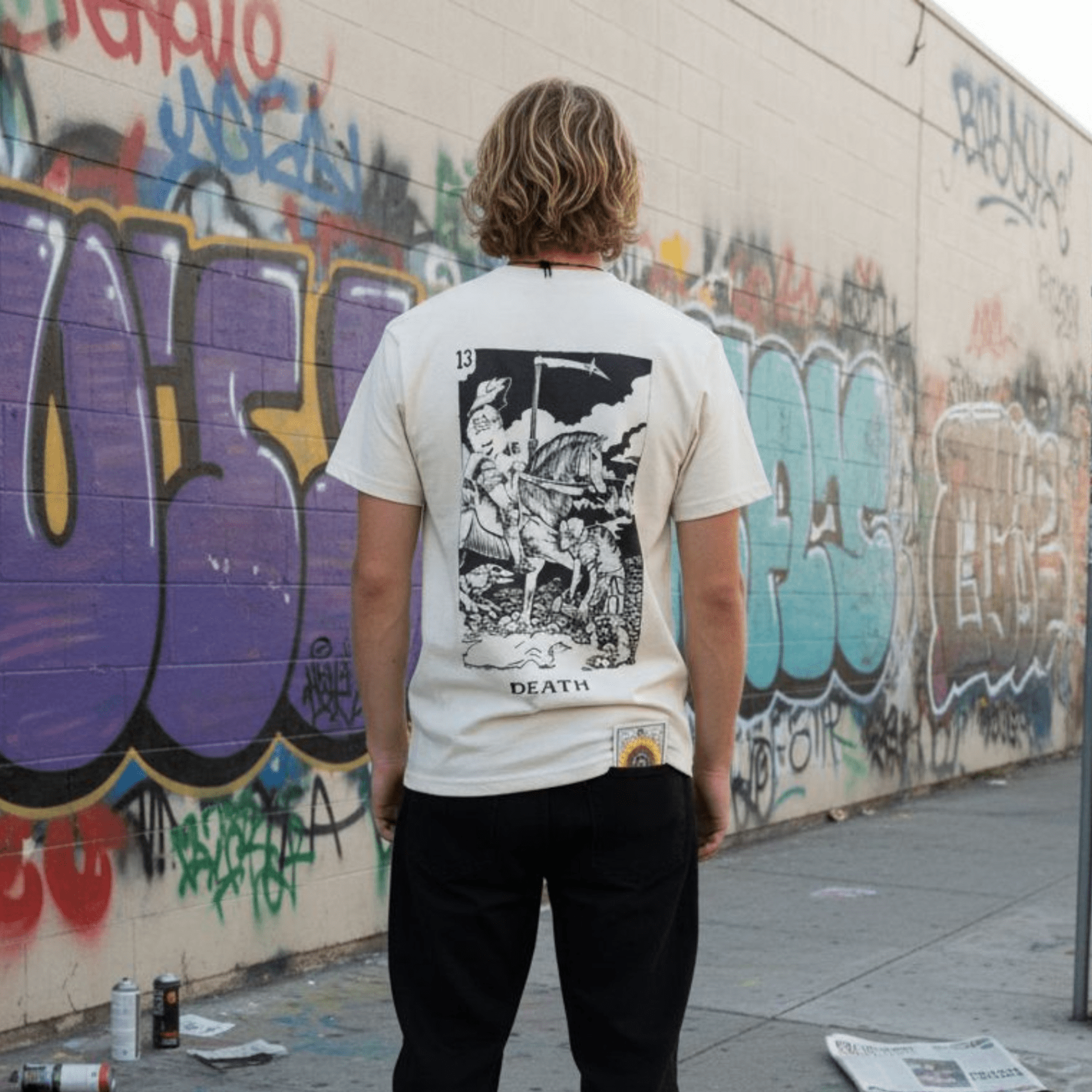 T-Shirt Off White Tarots Death – Streetwear - ghettoblasterwear