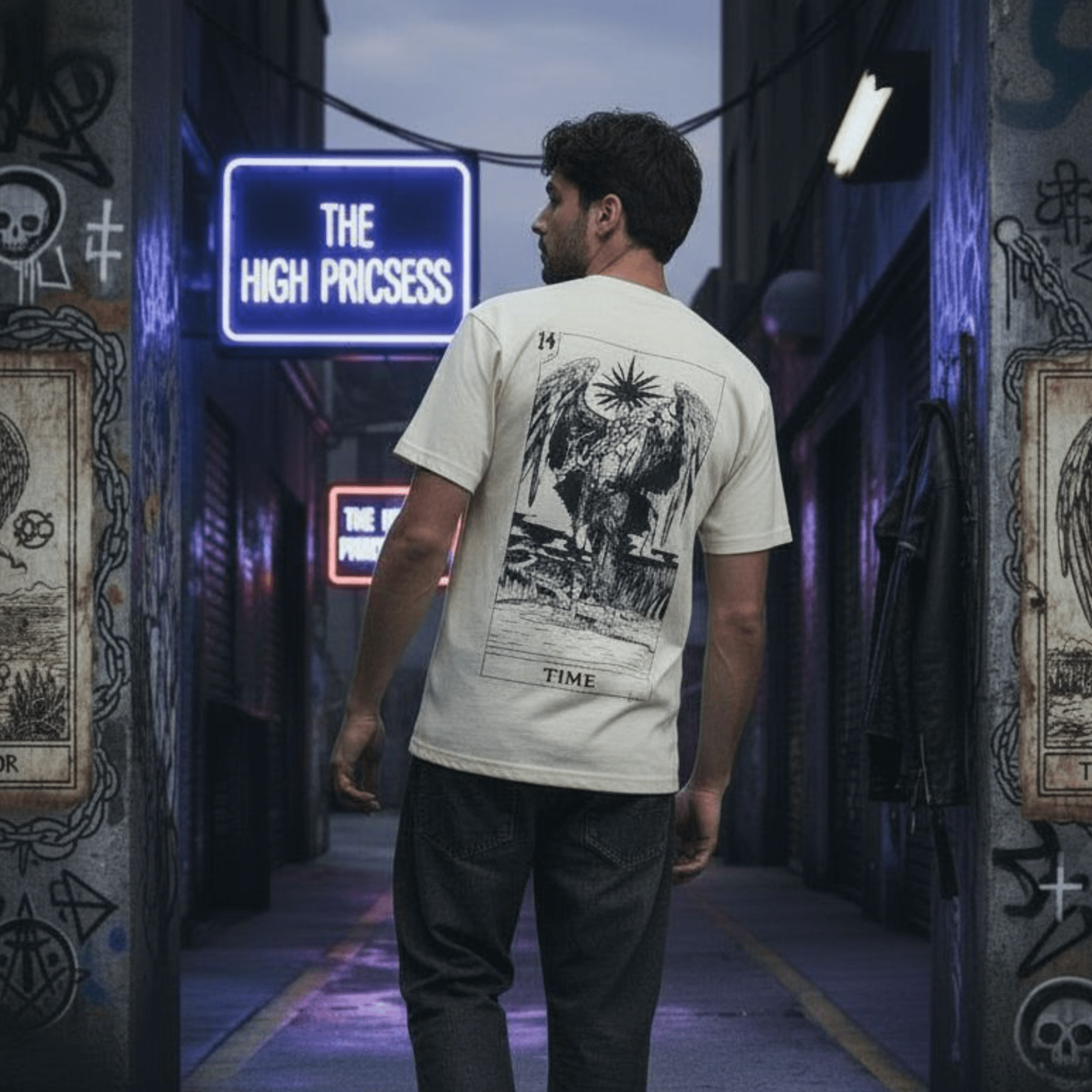 T-Shirt Off White Tarots Time – Streetwear - ghettoblasterwear