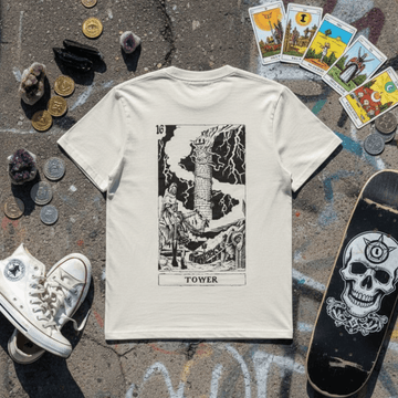 T-Shirt Off White Tarots Tower – Streetwear - ghettoblasterwear