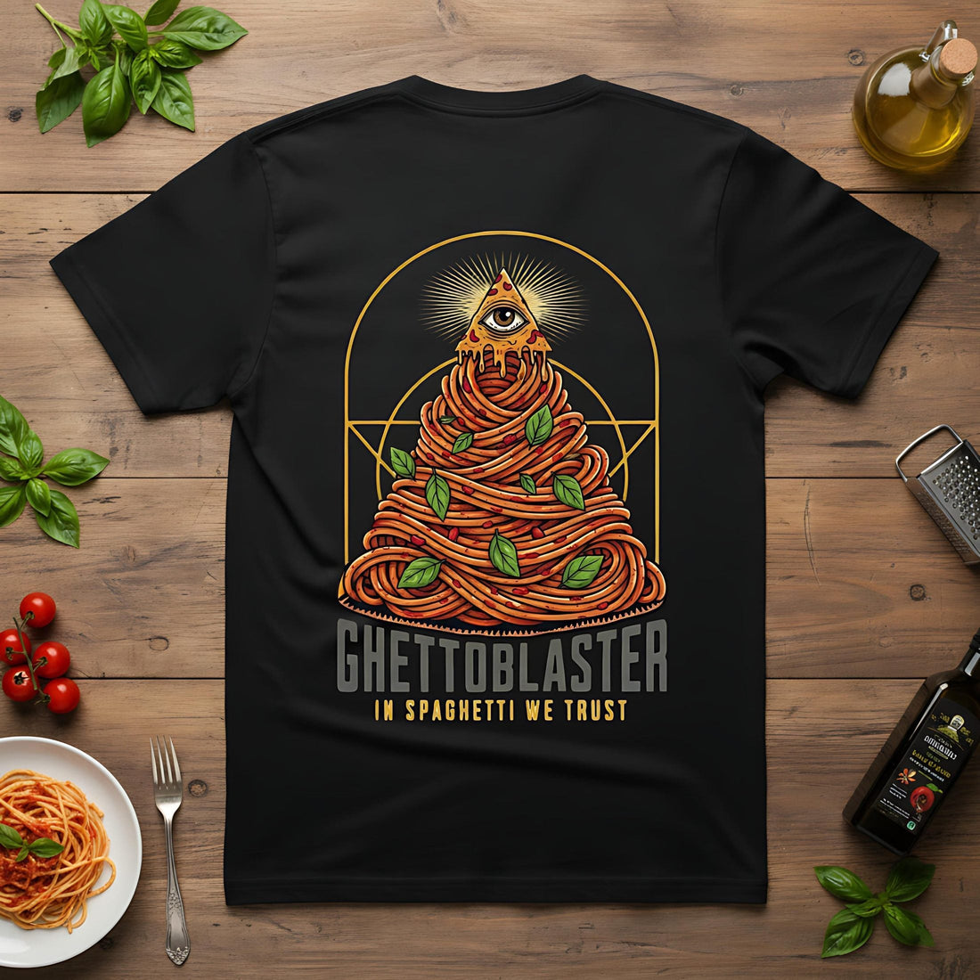 T-Shirt Trust series Spaghetti - Black - Streetwear - ghettoblasterwear