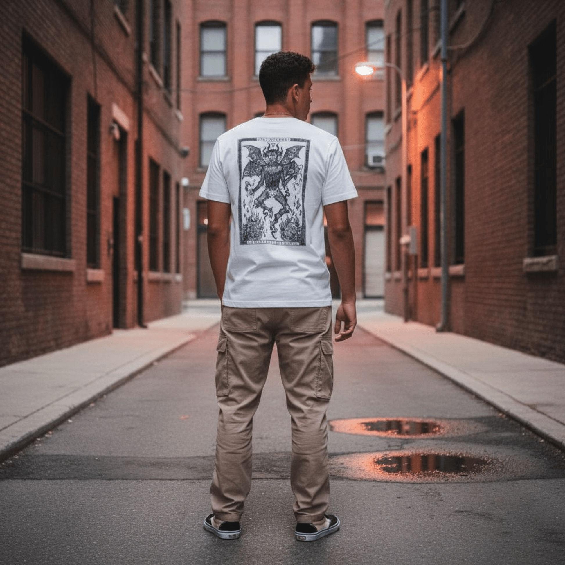 T-Shirt white Inferno – Streetwear - ghettoblasterwear