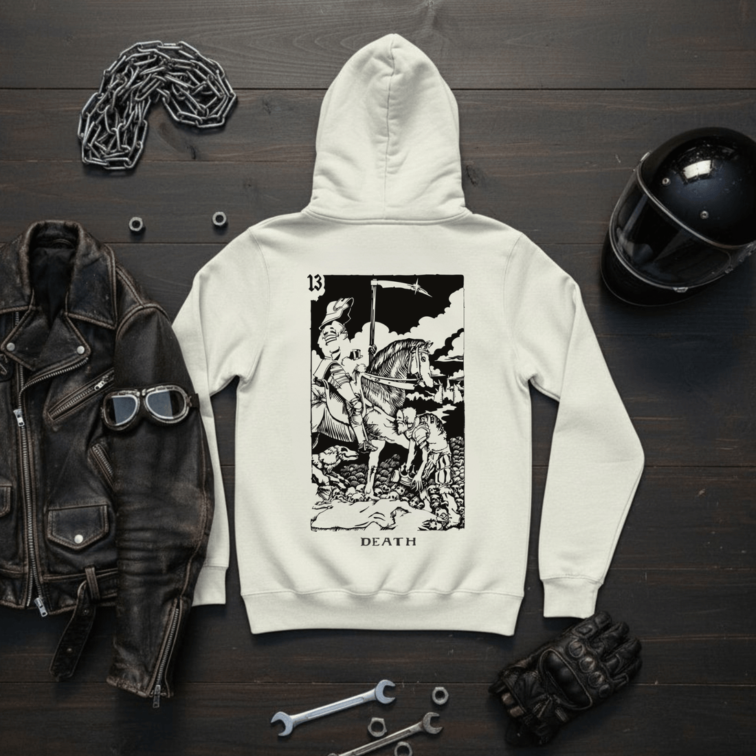 Tarots Death Butter Felpa con Cappuccio - ghettoblasterwear