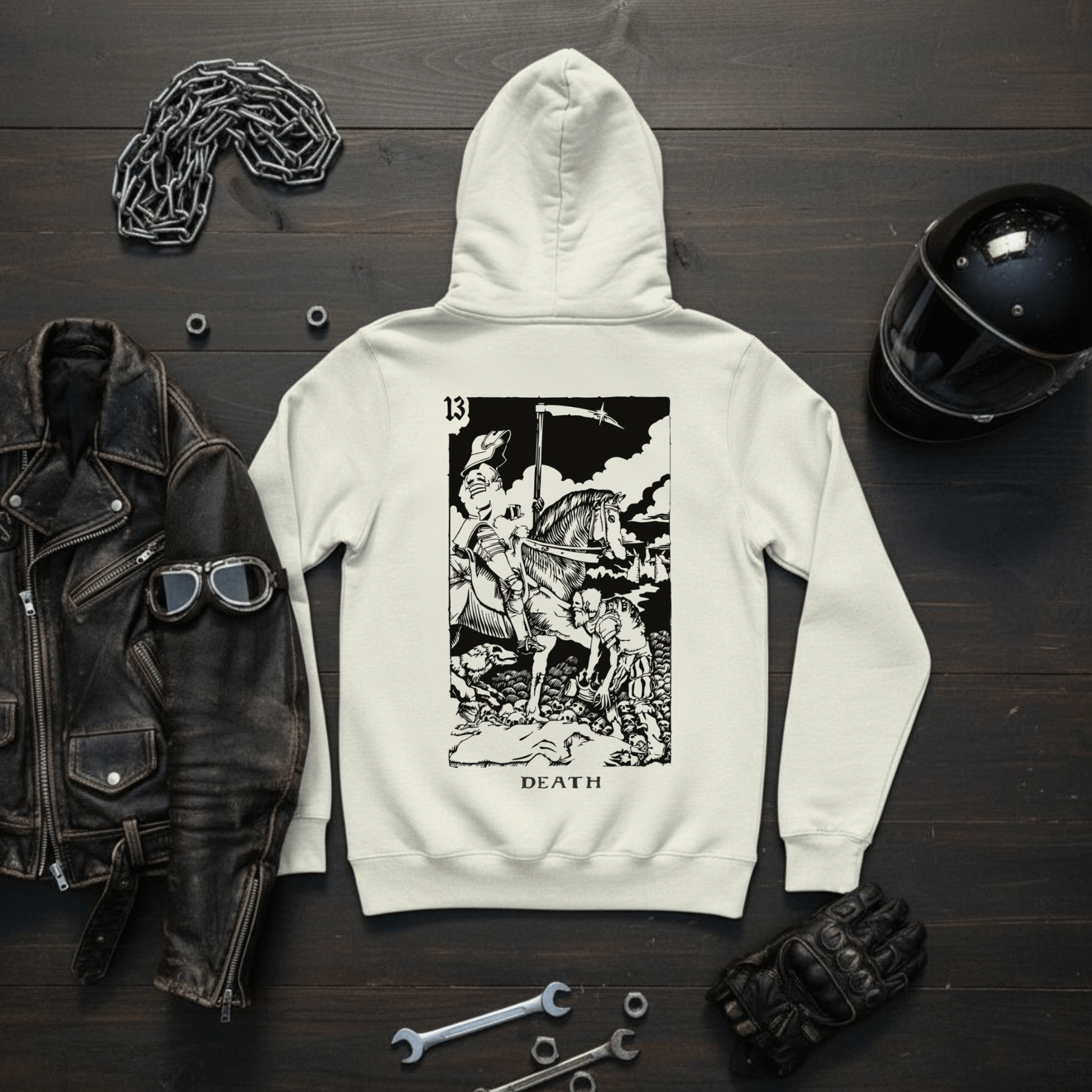 Tarots Death Butter Felpa con Cappuccio - ghettoblasterwear