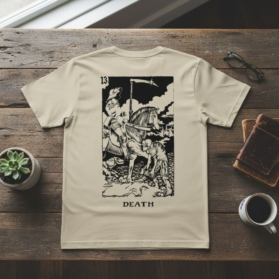 Tarots Death Tee Off White - ghettoblasterwear
