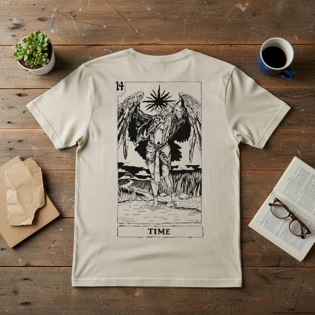 Tarots Time Tee Off White - ghettoblasterwear