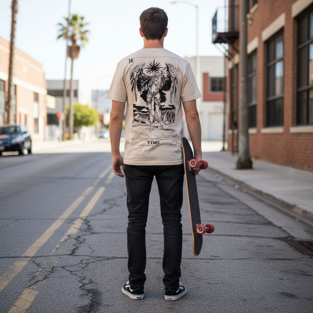 Tarots Time Tee Off White - ghettoblasterwear