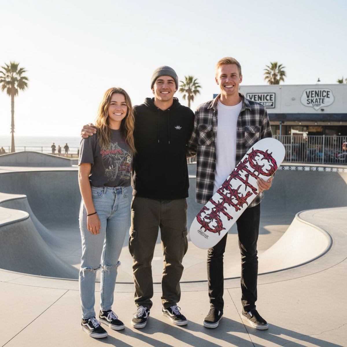 Tavola da skate pre gripped Barbed Wire Red 8.25" - ghettoblasterwear