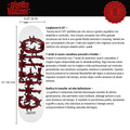 Tavola da skate pre gripped Barbed Wire Red 8.25