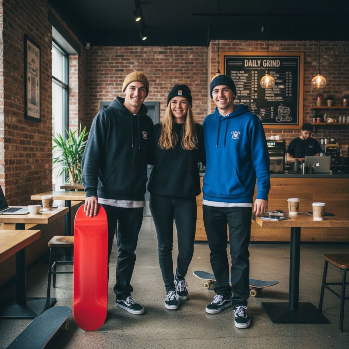 Tavola da skate pre gripped Small Logo Red 8.25" - ghettoblasterwear