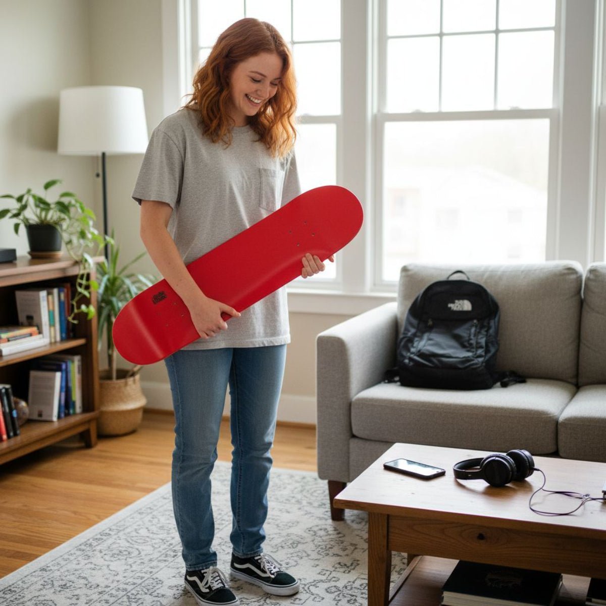 Tavola da skate Small Logo Red 8.25" - ghettoblasterwear