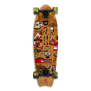 Cruiser Fishtail Geroglifics 30" skateboard
