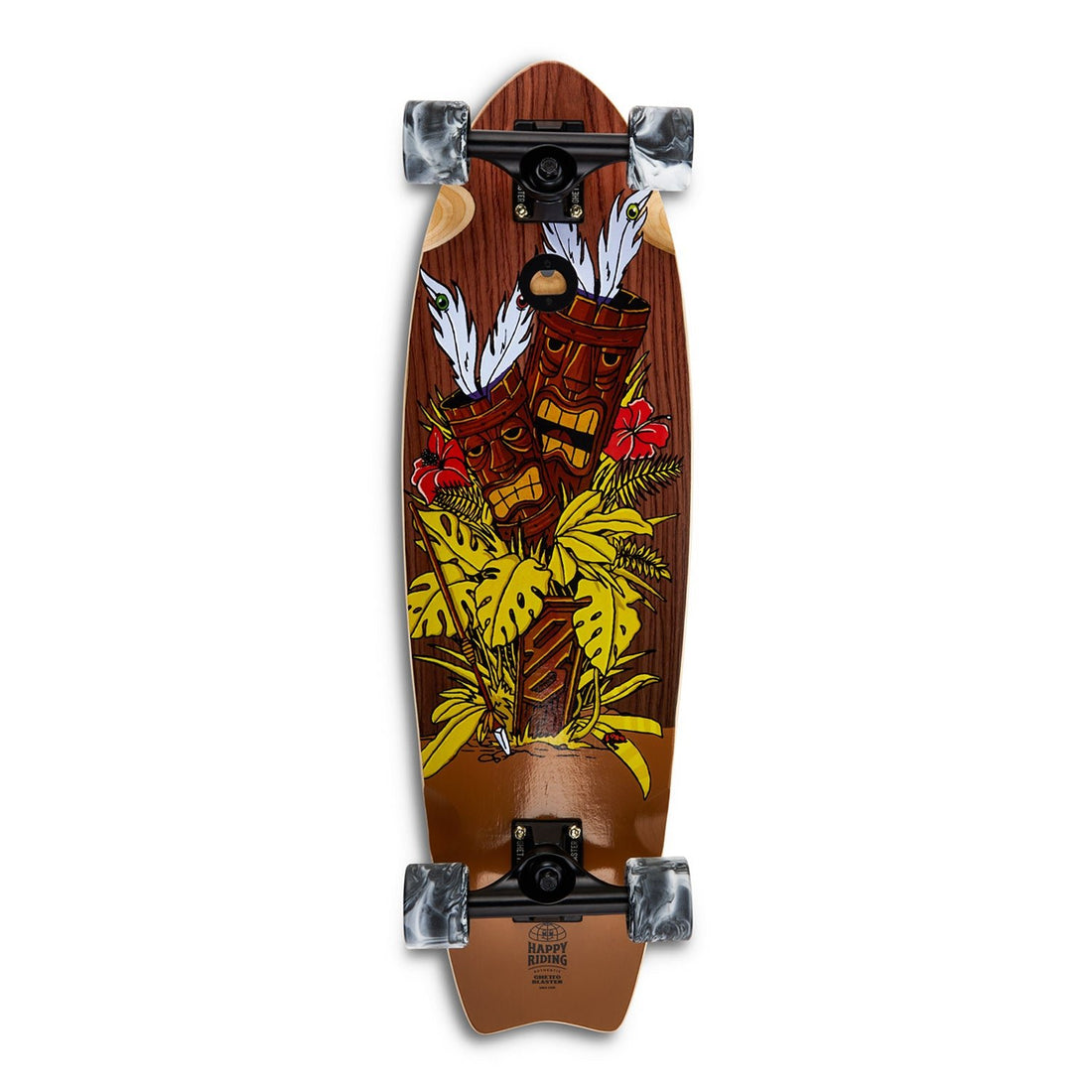 Cruiser Fishtail Tiki Totem 30" skateboard