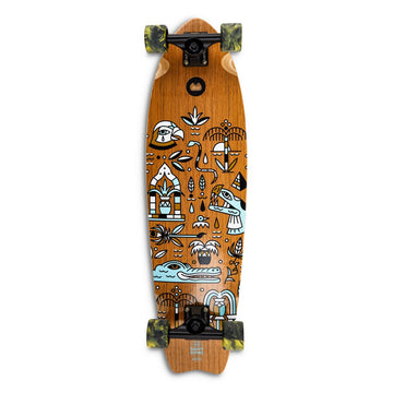 Cruiser Mid Fishtail Geroglifics 33" skateboard