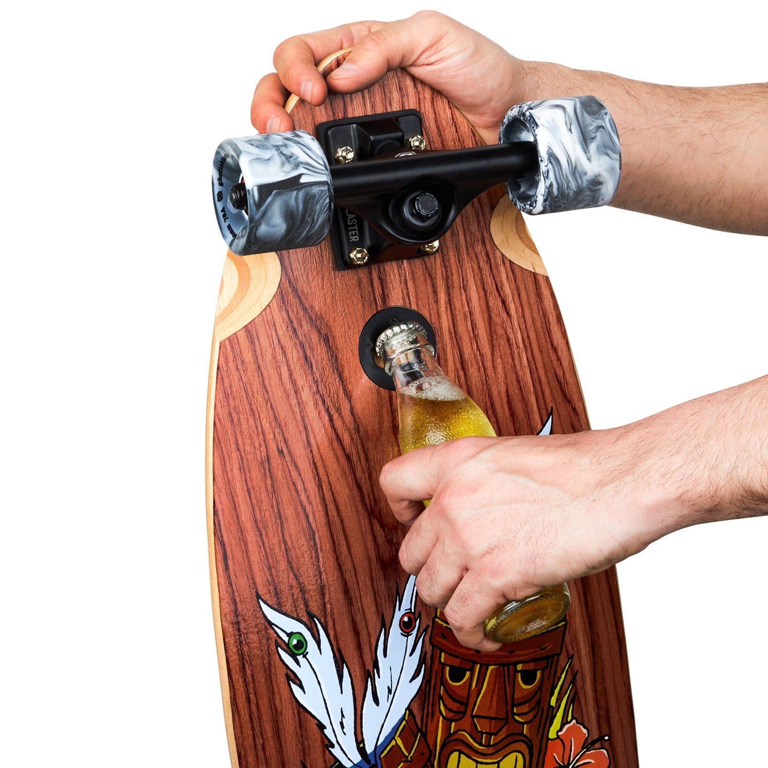 Cruiser Mid Fishtail Tiki Totem 33" skateboard