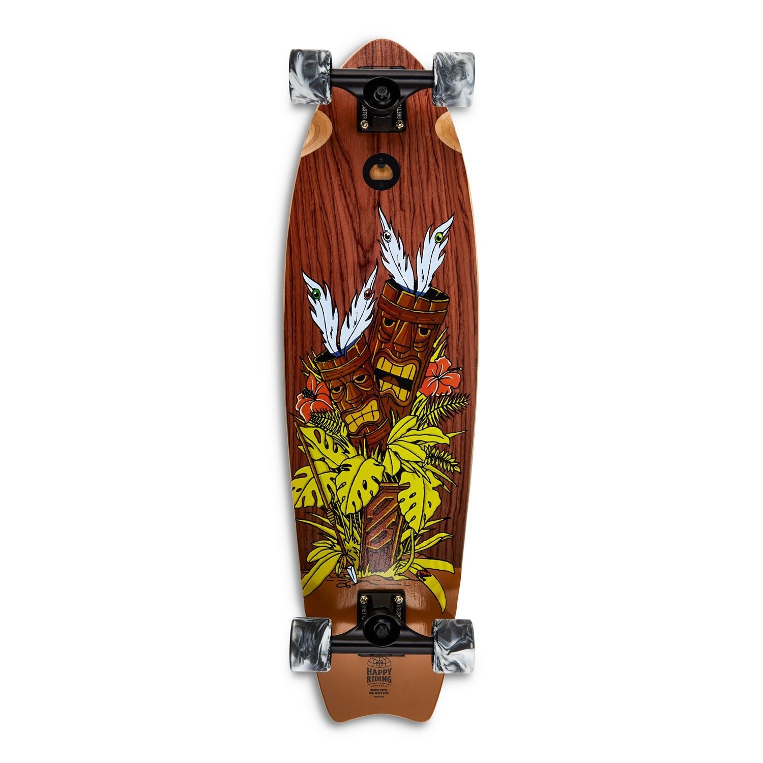 Cruiser Mid Fishtail Tiki Totem 33" skateboard