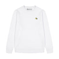 Logo Ricamo Crewneck White felpa