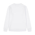 Logo Ricamo Crewneck White felpa