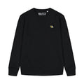 Logo Ricamo Crewneck Black felpa