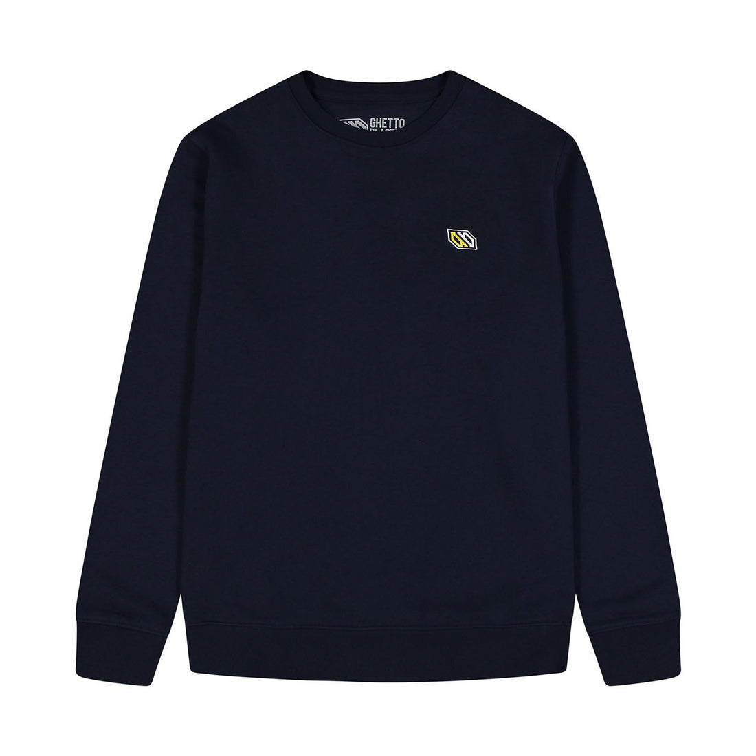 Logo Ricamo Crewneck Navy felpa