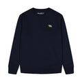 Logo Ricamo Crewneck Navy felpa
