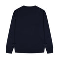 Logo Ricamo Crewneck Navy felpa
