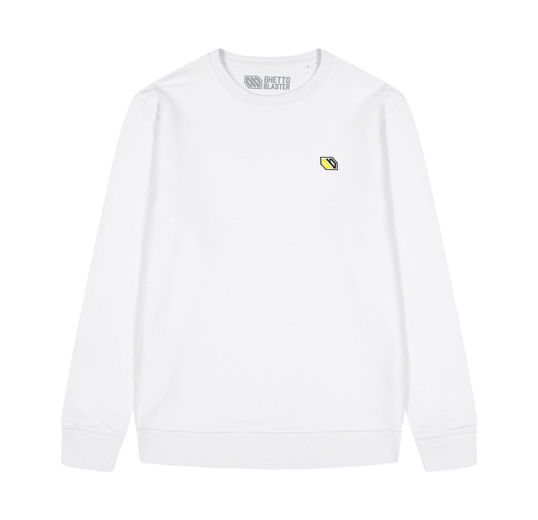 Logo Ricamo Crewneck White