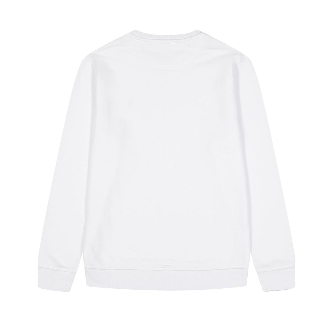 Logo Ricamo Crewneck White