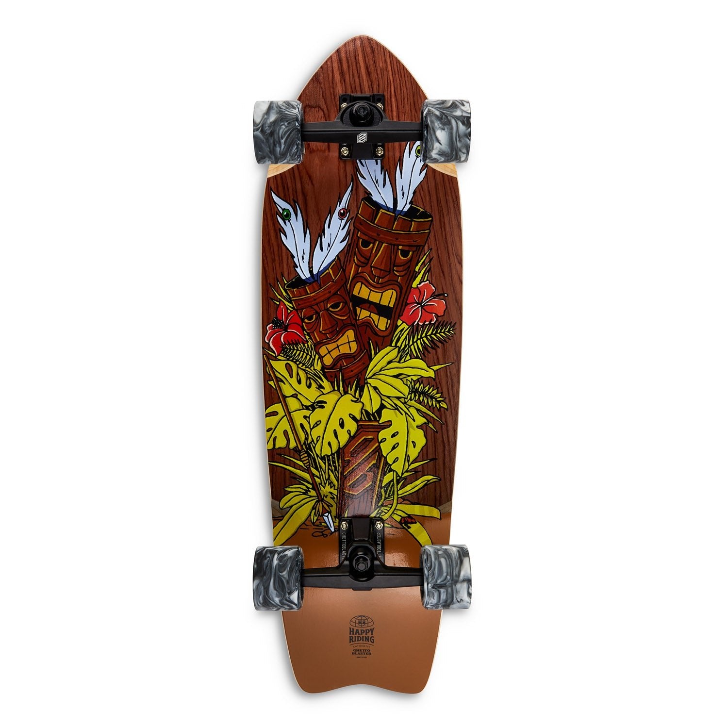 Surfskate Fishtail Tiki Totem 32" skateboard