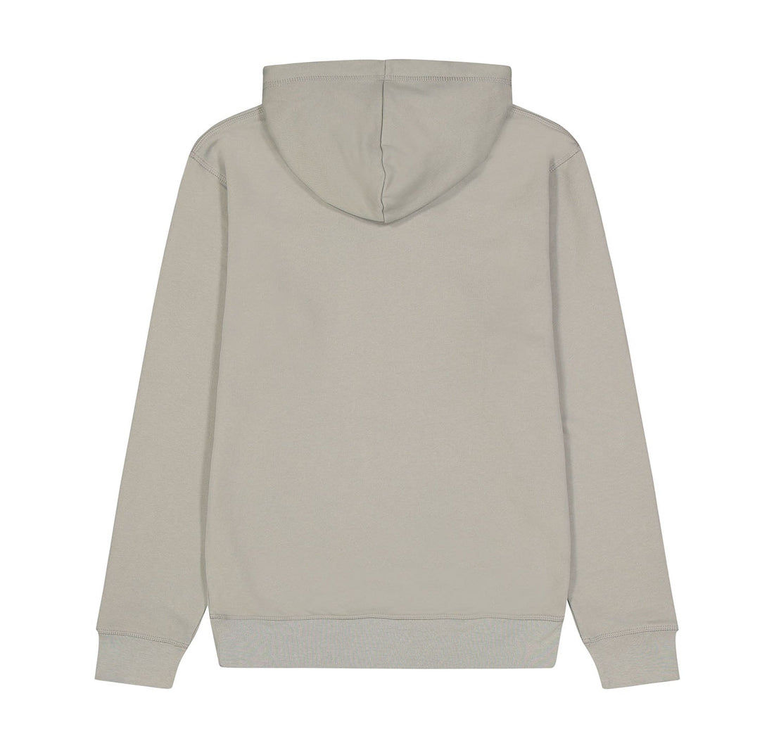 Felpa Con Cappuccio Logo Ricamo Grey - ghettoblasterwear