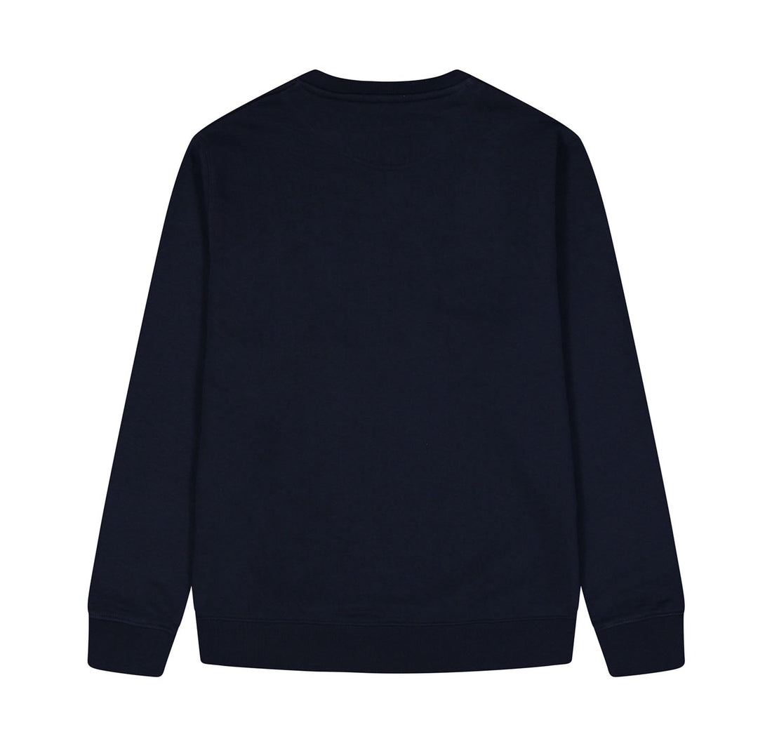 Felpa Logo Ricamo Crew Navy - ghettoblasterwear