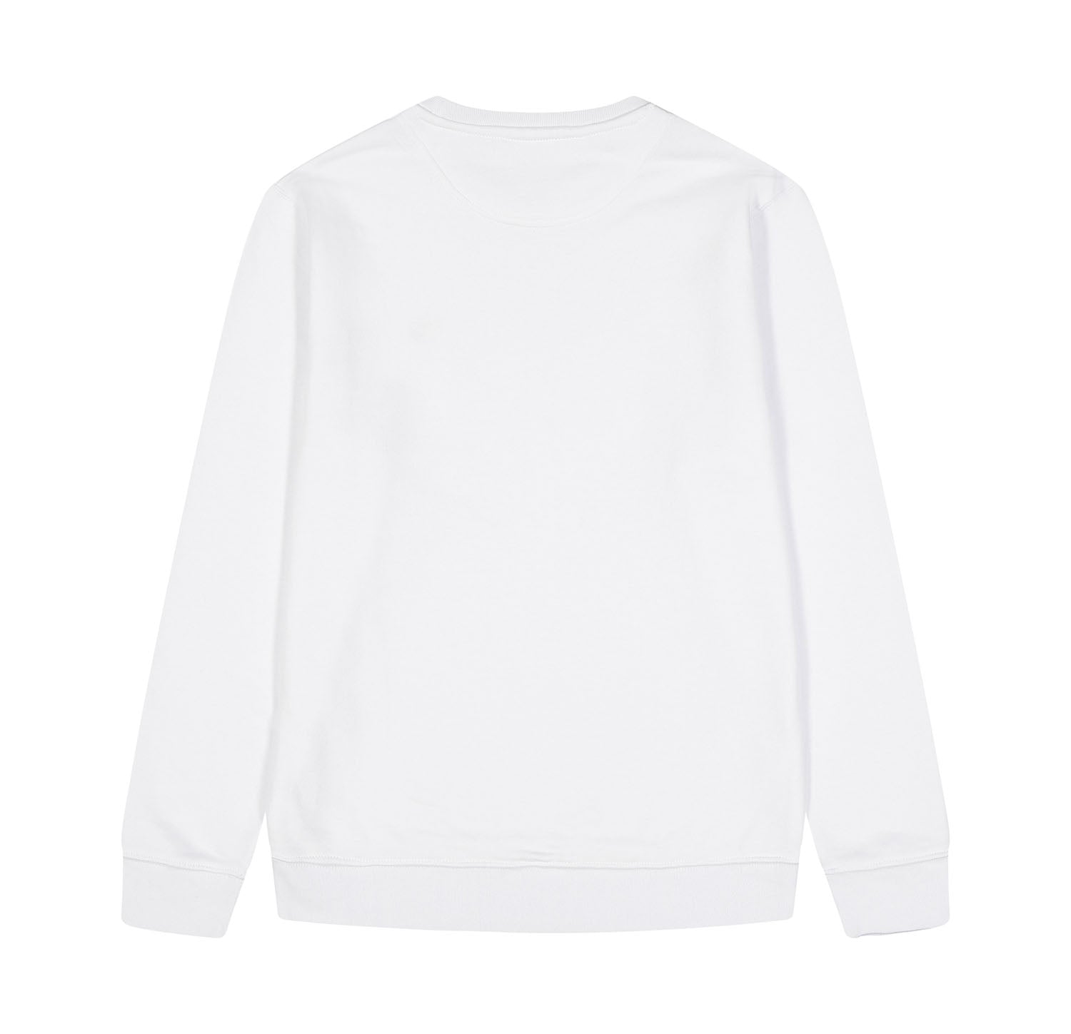 Felpa Logo Ricamo Crew White - ghettoblasterwear