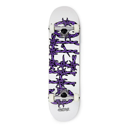 Skate per iniziare Barbed Wire Purple 8.25" - ghettoblasterwear