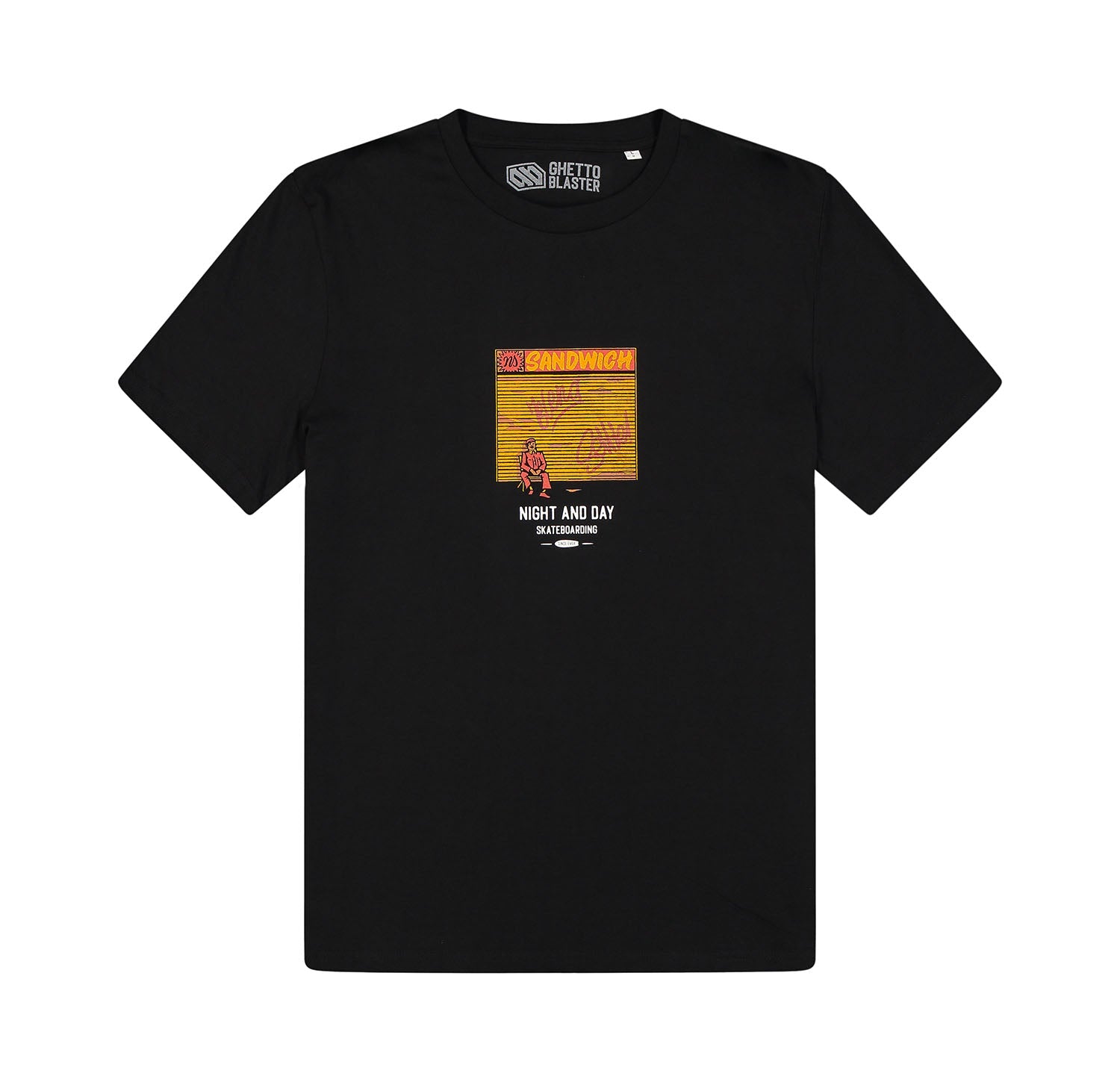 T-Shirt Ghetto Sandwich Black - ghettoblasterwear