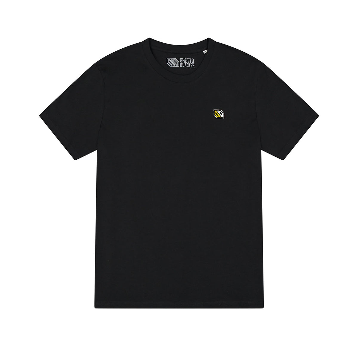 T-Shirt Logo Ricamo Black - ghettoblasterwear