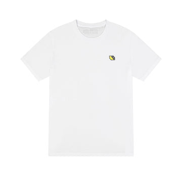 T-Shirt Logo Ricamo White - ghettoblasterwear