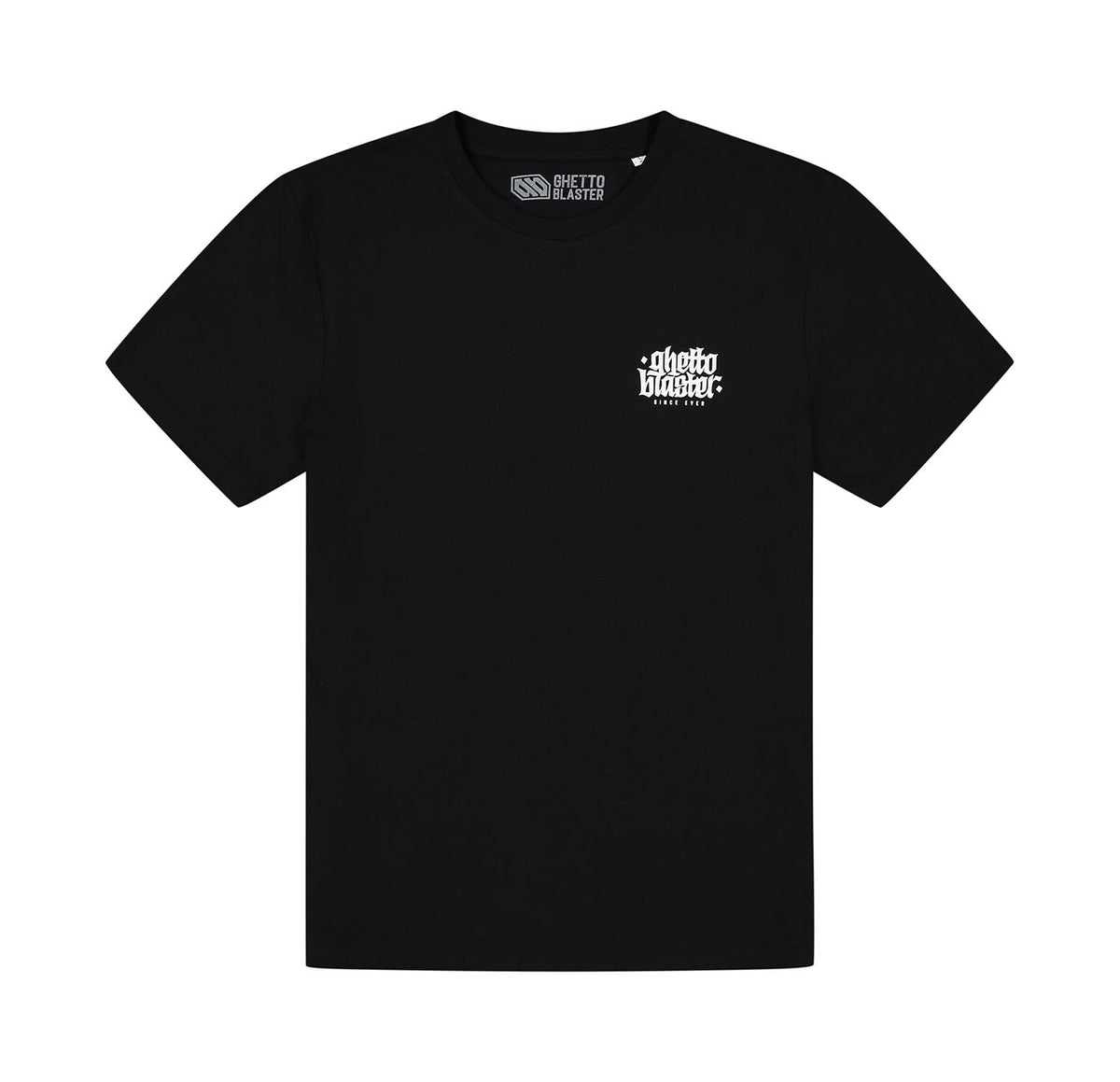 T-Shirt Outline Logo Black - ghettoblasterwear