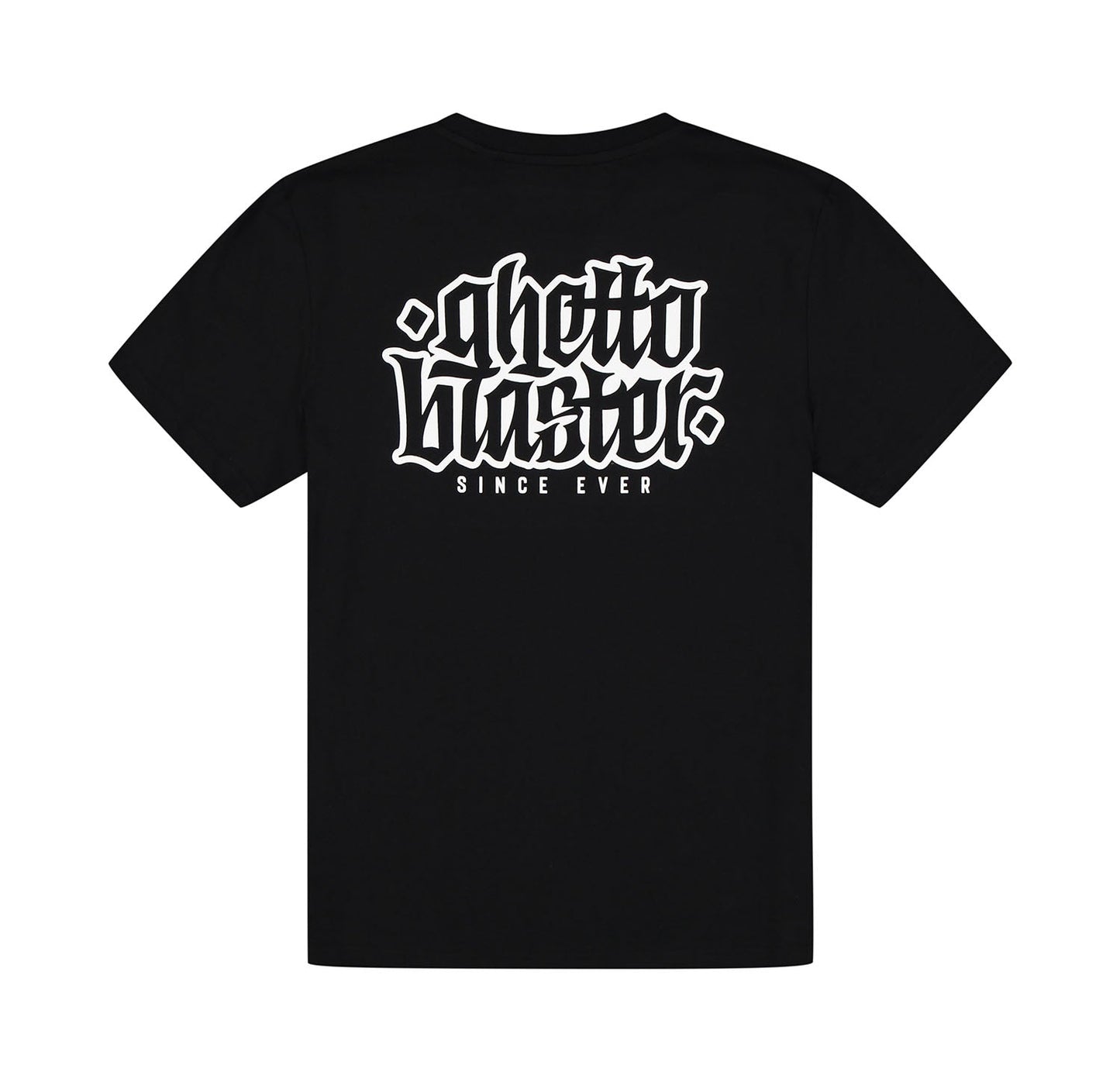 T-Shirt Outline Logo Black - ghettoblasterwear