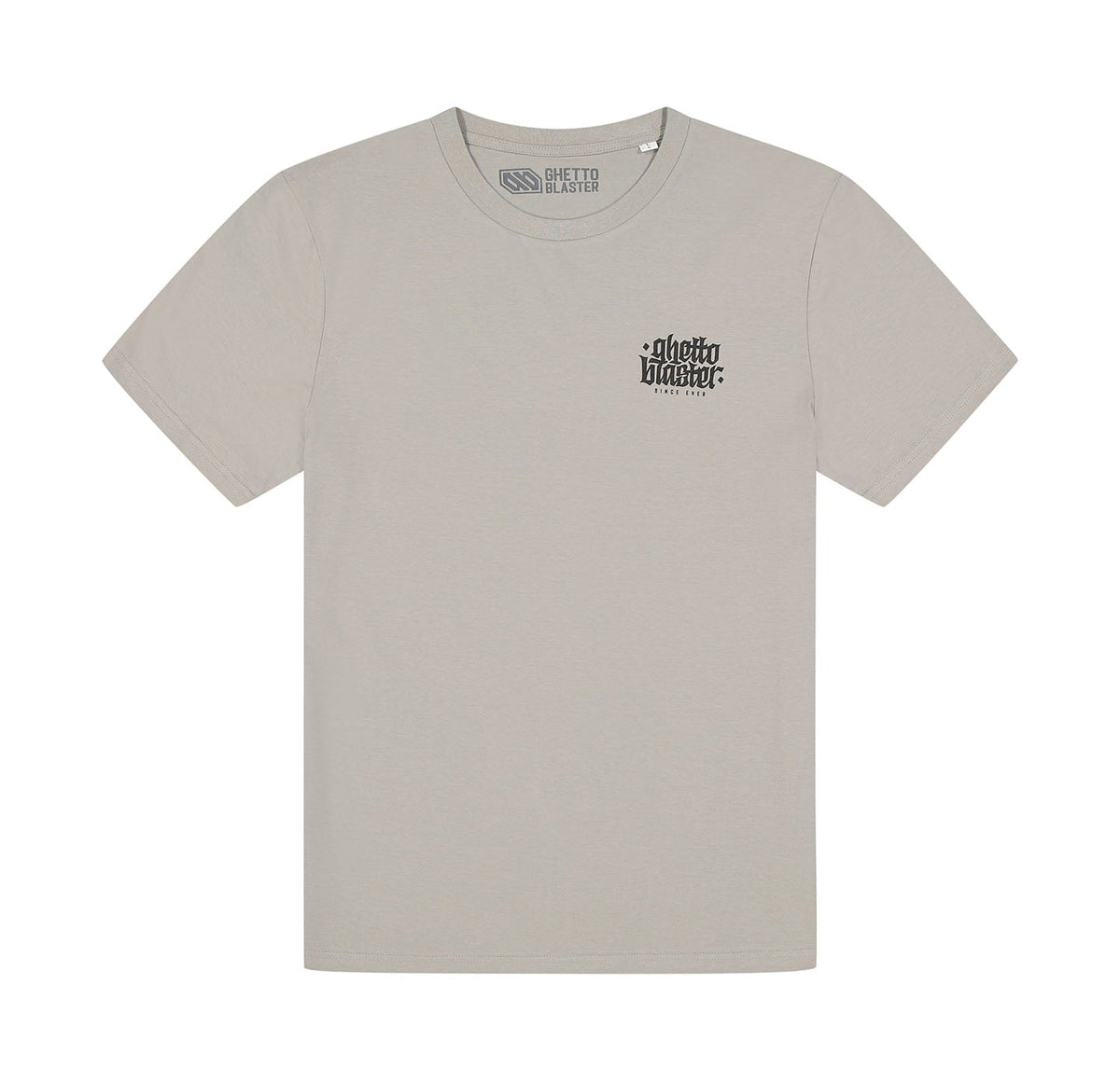 T-Shirt Outline Logo Grey - ghettoblasterwear