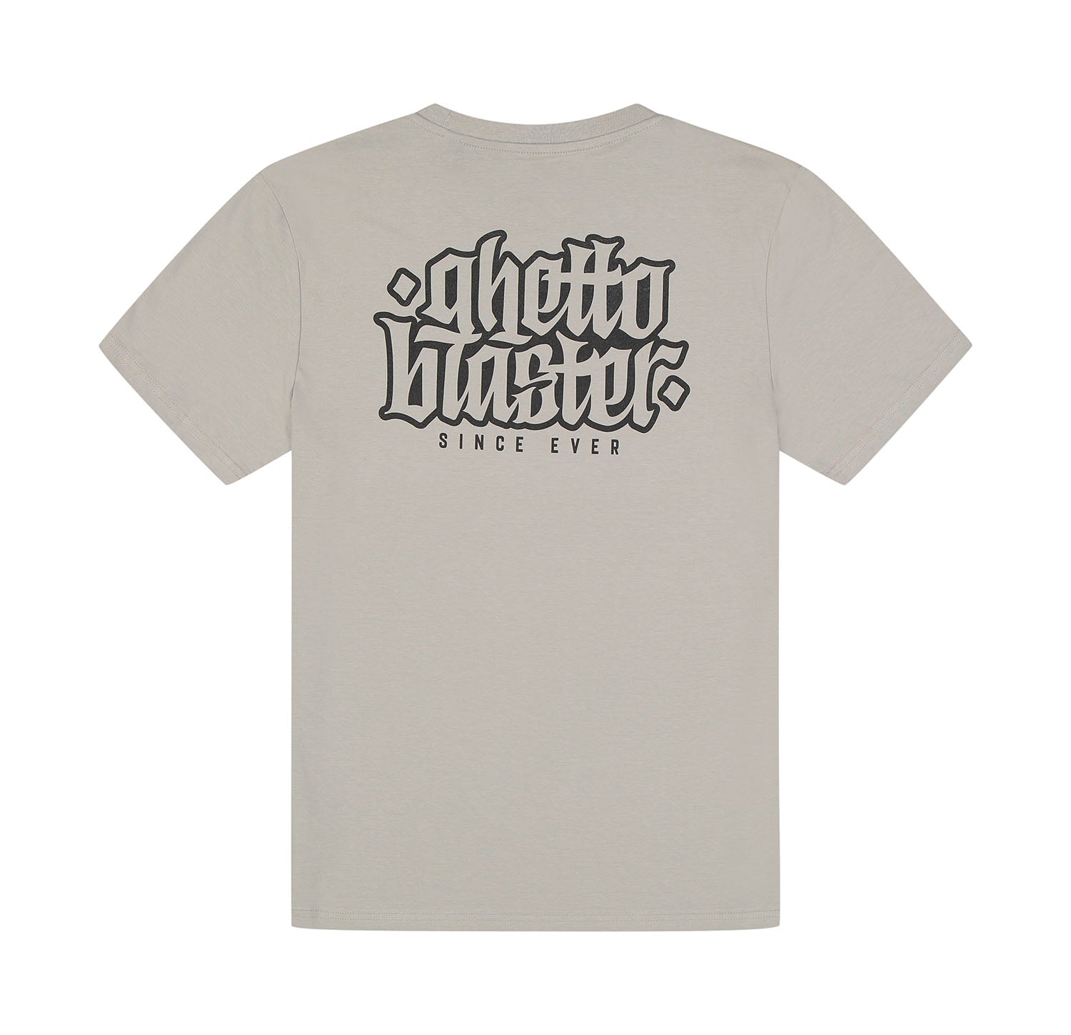 T-Shirt Outline Logo Grey - ghettoblasterwear