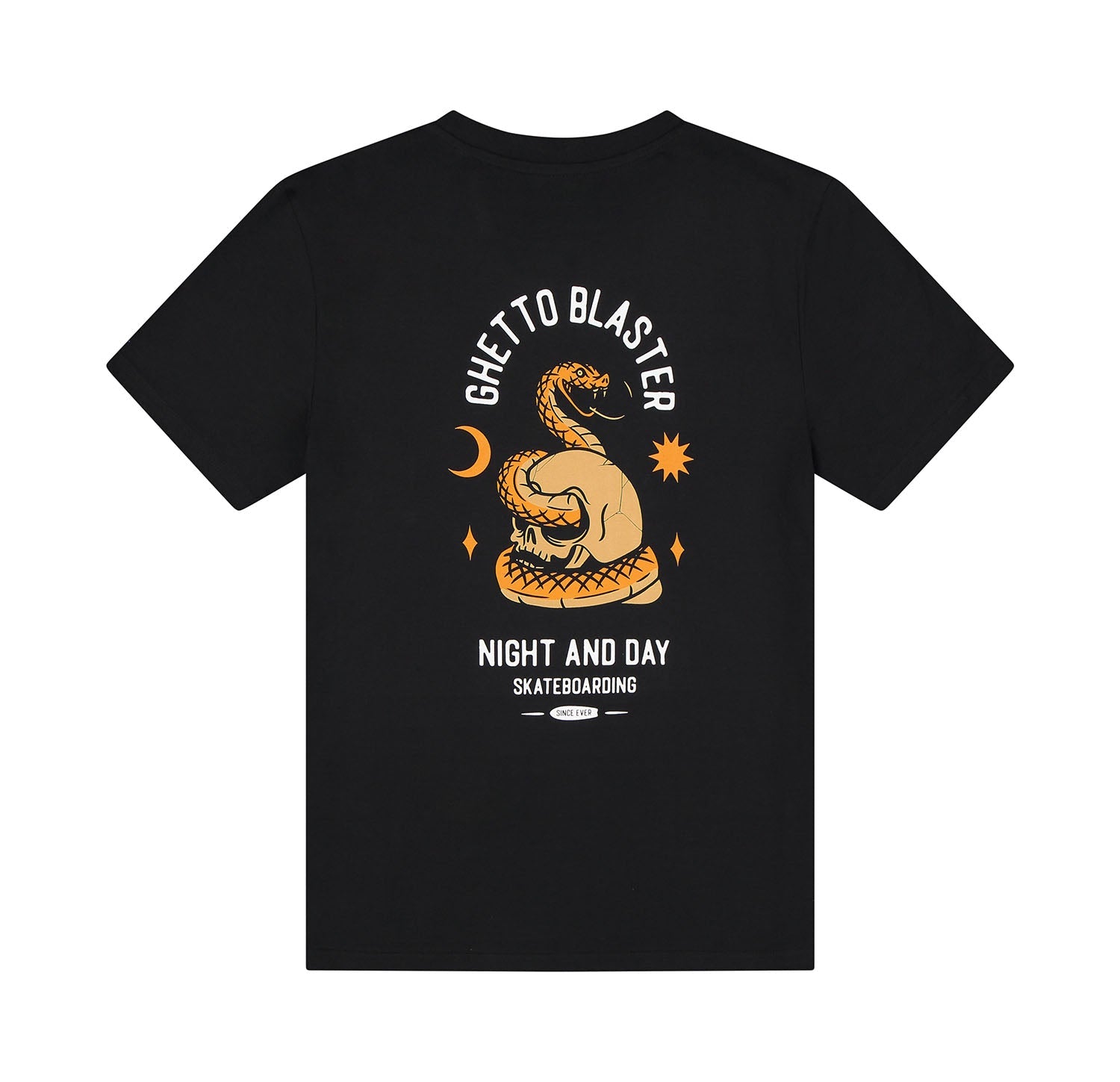 T-Shirt Snake Skull Black - ghettoblasterwear