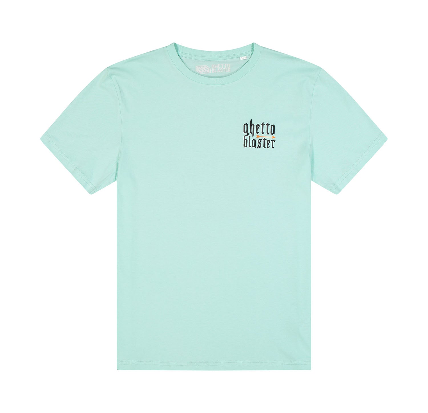 T-Shirt Snake Skull Light Blue - ghettoblasterwear