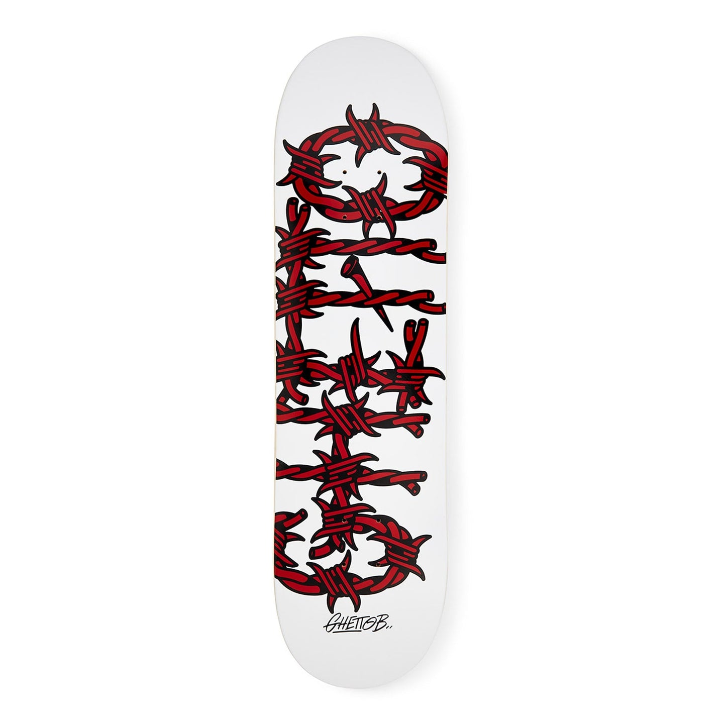 Tavola da skate pre gripped Barbed Wire Red 8.25" - ghettoblasterwear